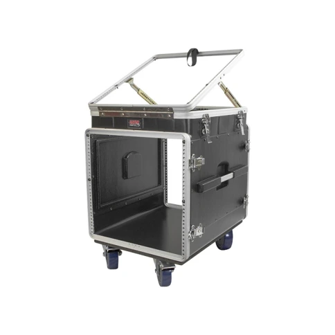 GATOR GRC-12X10 PU - кейс,пластик,черный,12U верх, 10U фронт, компактный, подъемный механизм фото 1