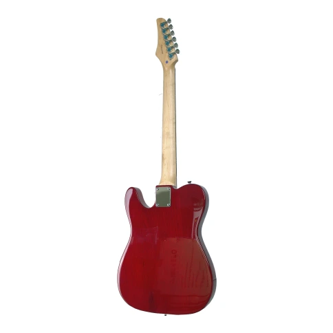 REDHILL TLX300 TR - электрогитара, Telecaster, S-S, ясень/клен, цвет прозрачный красный фото 4