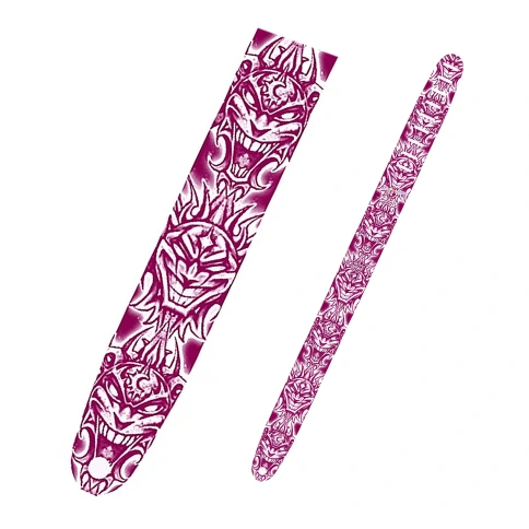 PERRI'S P25TJ-623 TATTOO JOHNNY - кожаный ремень (2,5') для гитары (Tatoo Johnny-смеющийся демон) фото 1