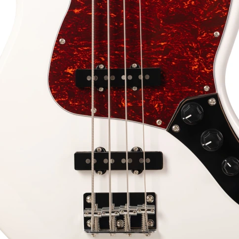 Бас-гитара ROCKDALE Classic JB Bass White фото 5
